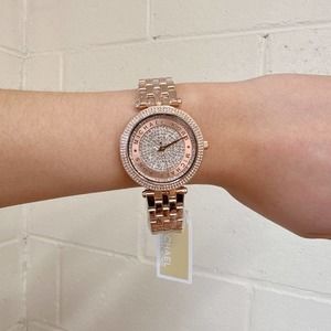 Michael Kors MK4592 Darci Three-Hand Rose Gold-Tone Stainless Steel Watch
